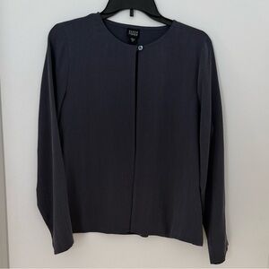 Eileen Fisher Gray Silk Top